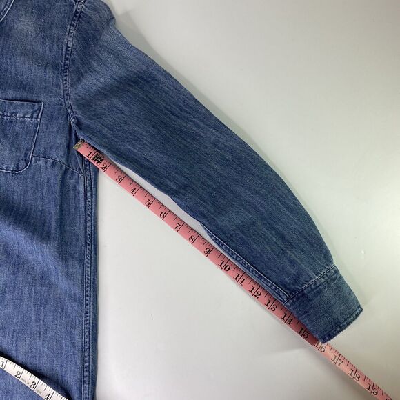 J Crew Tunic Dress Womens Size 0 Denim Chambray ASO Pretty Little Liars Preppy - Picture 12 of 12